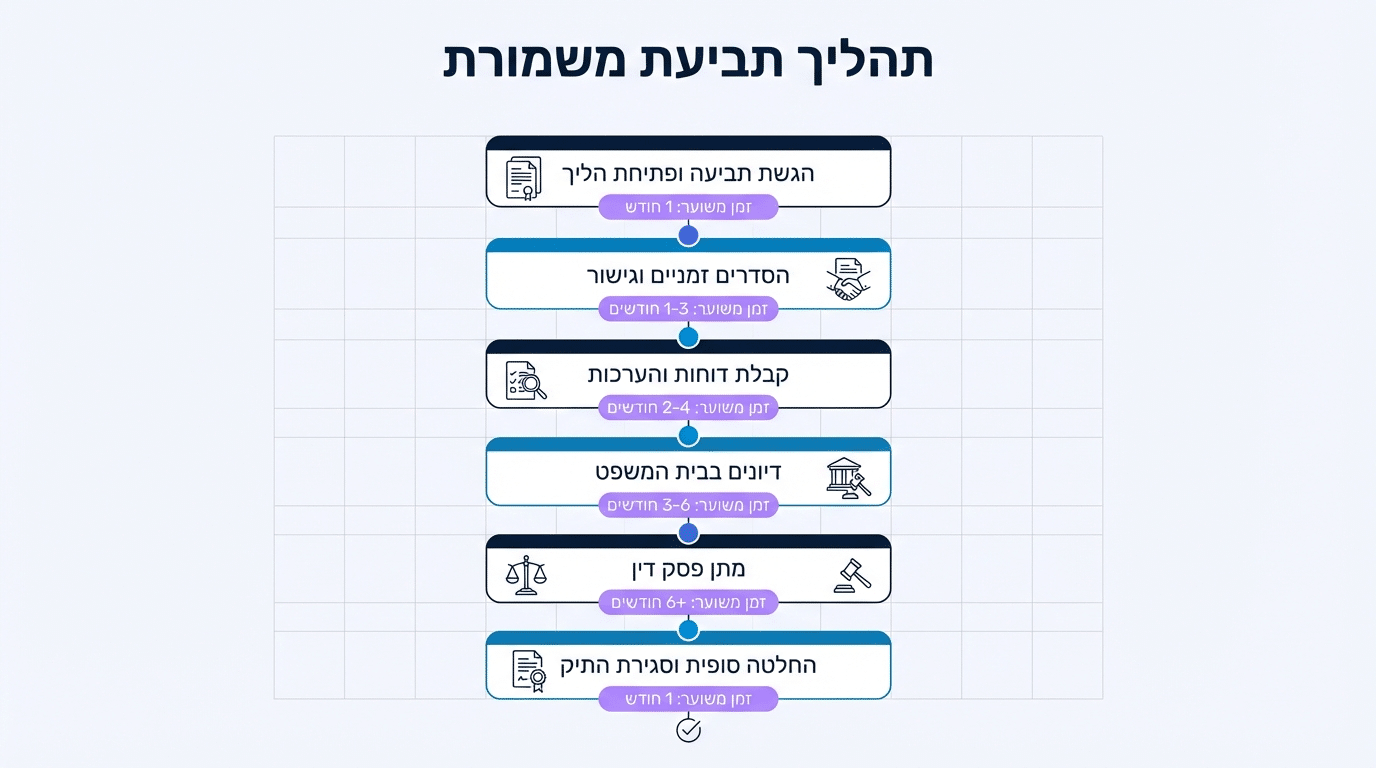 השלבים בהליך תביעת משמורת